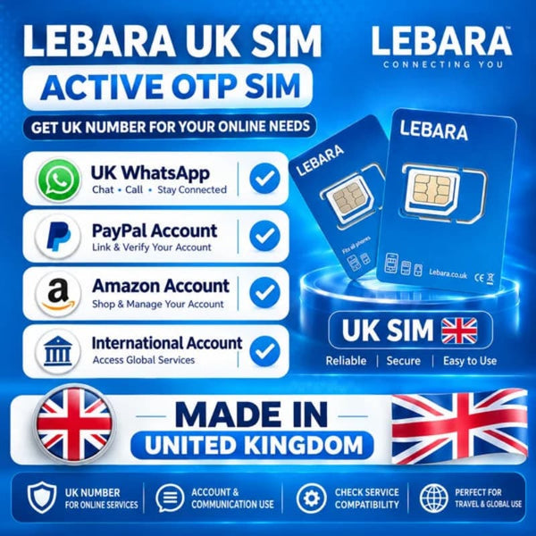 UK SIM Card – Jazz Signal Support | For TikTok Live